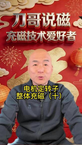 电机定转子整体充磁(十) #充磁 #电机 #海尔贝克 #钕铁硼 #稀土永磁