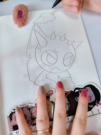 #节奏盒子描摹本#控笔#解压#勾线 #线描画