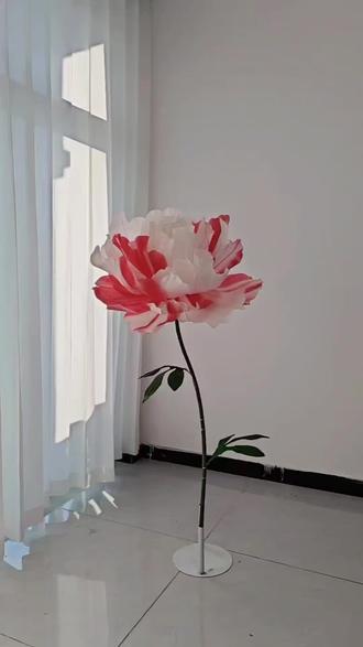 牡丹花教程来喽!#花艺教程 #制作过程 #创意设计