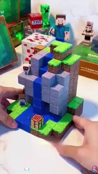 磁力方块 MC我的世界磁力方块玩具拼装磁吸积木拼搭创意百变立体超大颗粒#磁力方块 #玩具拼搭 #创意玩具 #我的世界 #立体积木