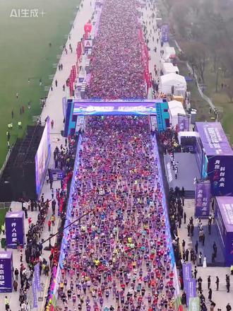 合肥半马定档 3.22! 骆岗公园 1.2 万人绿色赛道,12.12 开启报名#马拉松 #马历体育 #跑步 #赛事报名 #跑团