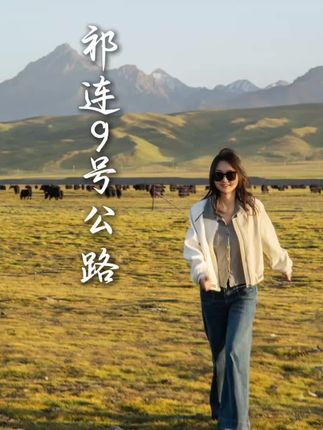 自驾祁连9号公路。逃离喧嚣,驶向旷野,让车轮丈量自由,奔赴一场与山川草甸的约会。#北驾祁连·9号公路 #人生旷野 #旅行