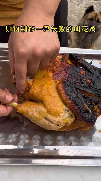 如何制作一只失败的叫花鸡,有点烤焦,但是味道还是不错#这操作也是没谁了😂😂 #叫花鸡 #美食 #美食推荐