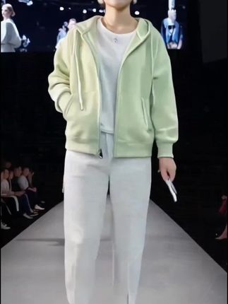 0039插肩袖(加绒/不加绒)休闲百搭女时尚韩版连帽拉链开衫卫衣#休闲百搭 #开衫卫衣 #连帽拉链