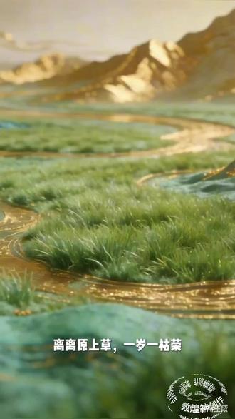 赋得古原草送别
又送王孙去,萋萋满别情。🌿 长城巍峨,诉说着千年的故事。🏞️ #历史 #文化