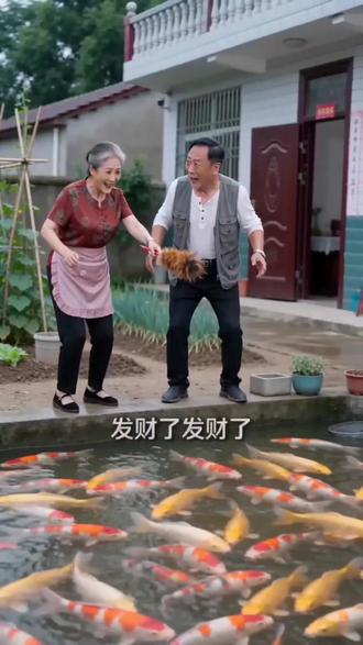 #AI菜园刨地遇鱼涌 #随变ai随便玩