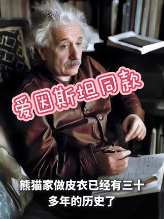 #复古穿搭 #真皮 #好货推荐 #皮衣外套 #爱因斯坦