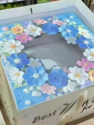 FEIANG/菲昂高档立体通用开窗透明包装盒七夕中秋节水果法式空盒#中秋节礼盒#礼盒包装 #手工礼物 #礼盒