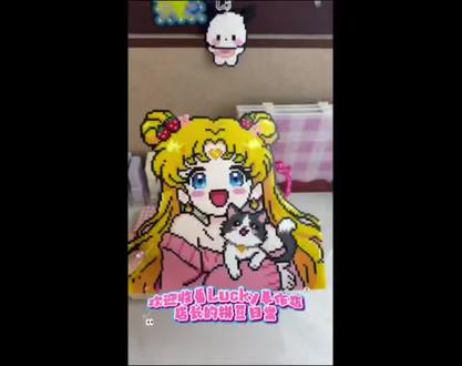 #美少女拼豆 #可爱拼豆 我的拼豆日常