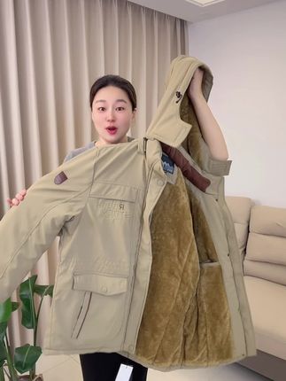 #加绒加厚#男士外套 #棉服外套 #吉普