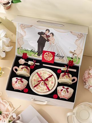 新婚礼物送新人新娘订婚礼物送闺蜜结婚碗盘碗筷餐具套装高级实用#爱的礼物 #备婚好物分享 #好物推荐🔥 @抖音小助手