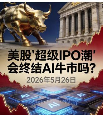美股“超级IPO潮”会终结AI牛市吗? SpaceX等巨头拟募资超2000亿美元,估值背离基本面,或引发回调终结AI牛市。