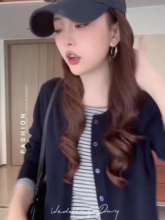 宽松时尚假两件拼接针织衫女士2025春秋新款显瘦减龄气质长袖上衣#显高显瘦 #韩系穿搭 #显瘦遮肉 #百搭上衣 #休闲风穿搭