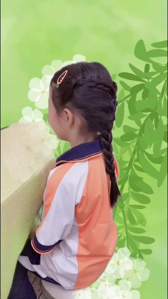 小女孩麻花辫这样编,好看又有纹理#盘发教程#编发教程#儿童编发#儿童发型#日常儿童编发