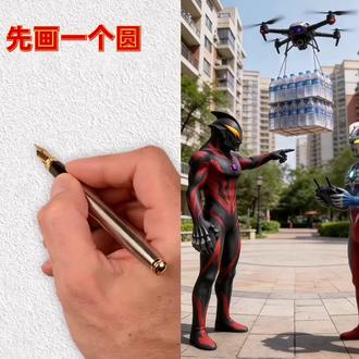 赛罗和贝利亚,奥特曼儿童动画片#简笔画 #涨知识 #贝利亚 #赛罗 #奥特曼