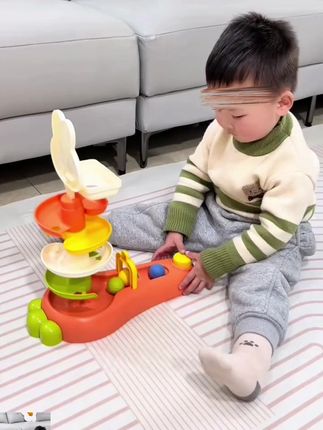 婴儿转转乐玩具可拼搭弹射旋转宝宝益智手眼协调专注力训练礼物    #亲子玩具  #小朋友玩具  #亲子互动  #玩具  #小玩具