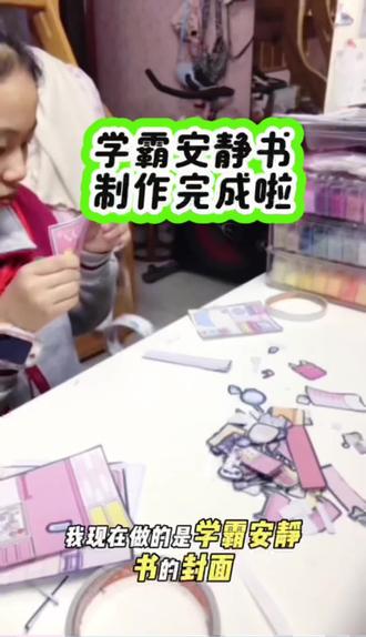 学霸安静书终于完工啦!每一个小机关都是满满的心意。#学霸安静书 #手工制作