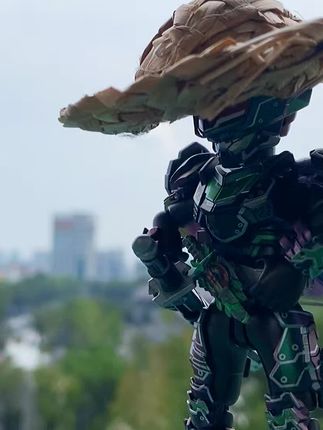 假面骑士戴草帽有那感觉了~#布鲁可积木人 #我的玩具分享 #玩具测评 #玩具推荐 #假面骑士群星版