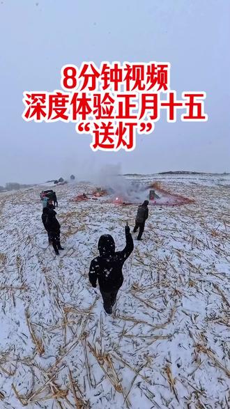 雪打灯是吉兆,灯映雪是归期,这一夜,星月为证,灯火为媒,阴阳共守团圆#正月十五传统习俗 #正月十五送灯祭奠亲人 #元宵节快乐事事顺心 #2026年一切随心愿