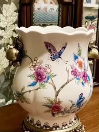 复古陶瓷花瓶冰裂纹花瓶陶瓷客厅餐厅玄关花瓶 #瓷器 #家居摆件 #家居软装搭配