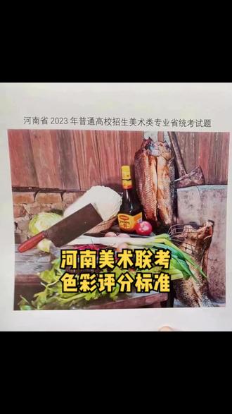 河南美术联考色彩评分标准来啦,快来看看你在哪一档吧#河南美术联考 #河南美术联考色彩