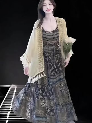 复古穿搭套装#谁穿谁好看系列 #套装两件套