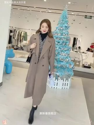 #女装穿搭 #穿搭搭配 #时尚女装店 #休闲风衣外套#长款风衣外套