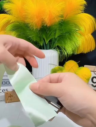(中秋节特惠)【送花瓶】双色芦苇花材料手工DIY材料包