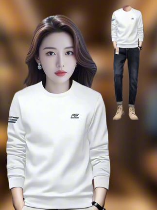 罗蒙春秋款时尚圆领卫衣#品质男装 #罗蒙男装 #时尚穿搭