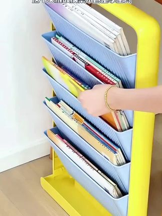 立体书架课本收纳架学生书本杂志收纳置物架教室桌边文具架#书架推荐 #收纳架 #好物推荐