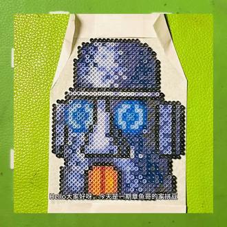 章鱼哥的家‖ #抖音第0届拼豆大赛 #人物拼豆 #章鱼哥 #海绵宝宝 #卡通拼豆