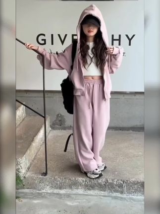 @DOU+上热门 韩系双拉链头外套女童连帽卫衣套装女孩中大童运动洋气时尚#春秋穿搭 #酷女孩穿搭 #卫衣套装@巨量千川