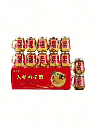 1-【长白山特产】鹿力原人参枸杞酒42/52度东北高粱酒一件12瓶#长白山人参枸杞酒 #人参枸杞酒 #正宗粮食酒推荐 #42度枸杞酒推荐 #52度枸杞酒推荐