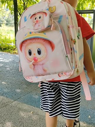 #儿童书包拉布布幼儿园3-6岁可爱书包,入园小中大班超轻便大容量高颜值双肩包! #双肩包 #书包推荐 #也太可爱了吧 #书包