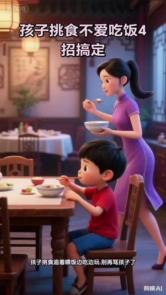 孩子挑食不爱吃饭?这4招比追着喂管用100倍#孩子挑食 #宝宝吃饭 #育儿 #脾胃调理 #好好吃饭