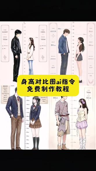 身高对比图生成器ai指令 身高对比图ai指令 ai生成身高差指令 #身高差示意图 #身高差 #剪映 #剪映图片设计 #梦女 身高对比生成器入口 身高模拟器小程序入口 身高模拟器生成器 身高对比图生成器 身高对比图svt指令