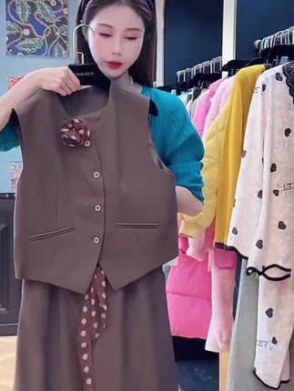 #上热门 【A986】2025秋季新款女时尚洋气减龄休闲修身宽松显瘦套裤套装#高级感穿搭 #只做高品质 #休闲穿搭 #实体店女装