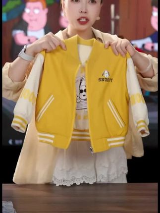 史努比2025儿童春季时尚休闲潮流洋气双面两穿棒球服#儿童外套 #童装 #童装搭配 #儿童棒球服 #儿童外套秋冬款