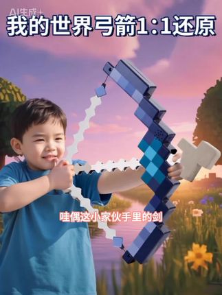 新品我的世界周边玩具mc附魔弓箭游戏模型可变形发射发声光弓箭#种植牙要多久才能种好 #正常眼睛瞳孔直径是多大 #孩子是早换牙好还是晚换牙好 #可以亲宝宝的脸蛋吗