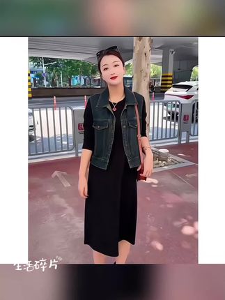 怀旧牛仔马甲春季女春夏新款宽松洋气千金减龄妈妈装背心夹克外套