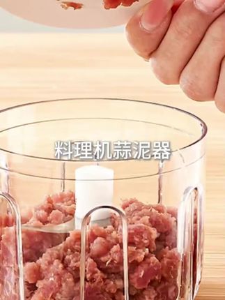志高电动料理机蒜泥器搅碎机绞肉机小型辅食多功能家用捣蒜机无线#厨房好物 #多功能绞肉机 #厨房小家电 #居家必备 #蒜泥器