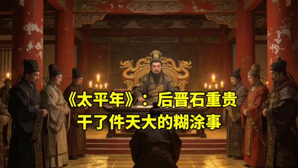 后晋皇帝石重贵,干了件天大的糊涂事。
他把京城的禁卫军、边境的野战军,全国能打的兵凑了20万,一股脑全塞给了自己的姑父,杜重威。
石敬瑭死的时候,亲儿子石重睿才四岁,根本压不住场子。大臣冯道和景延广一合计,把二十九岁的侄子石重贵扶上了皇位。这个决定,埋下了后晋的死穴。#太平年 #历史 #历史故事 #石重贵 #五代十国