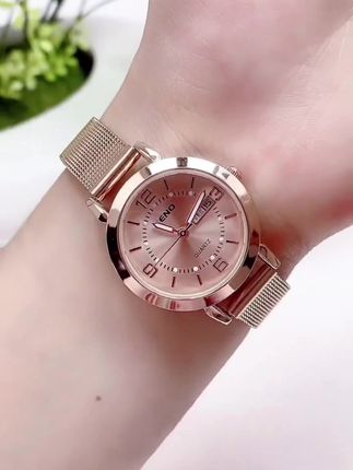送老婆女士手表送礼物女款韩版休闲时尚潮流日历防水石英表腕表 #时尚饰品 #爱了爱了 #珠宝首饰 #今日分享 #礼物推荐