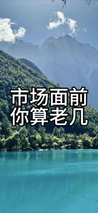 市场面前,你算老几 #模型先生