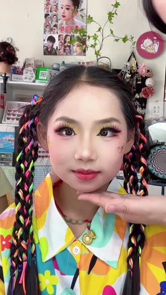 六一儿童节舞台表演妆教 超好看详细的儿童舞蹈妆容#淮南化妆师 #儿童舞台妆怎么画 #宝妈必看 #潘集宝妈 #妆面记录