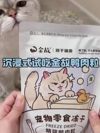 金故冻干鸭肉粒#金故冻干#冻干#邓峰萌萌摔肿了