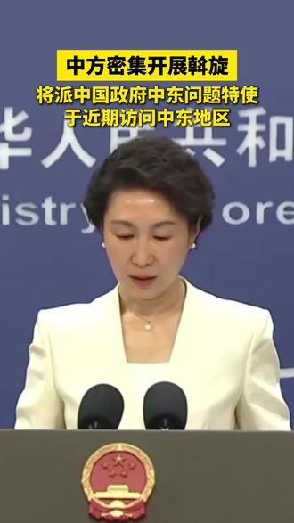 中方密集开展斡旋,将派中国政府中东问题特使于近期访问中东地区 #中东局势 #伊朗