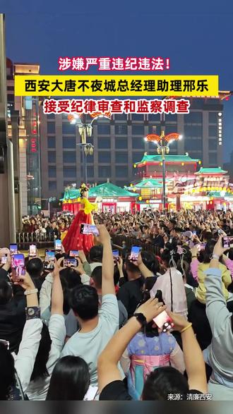 涉嫌严重违纪违法,西安大唐不夜城总经理助理邢乐被查