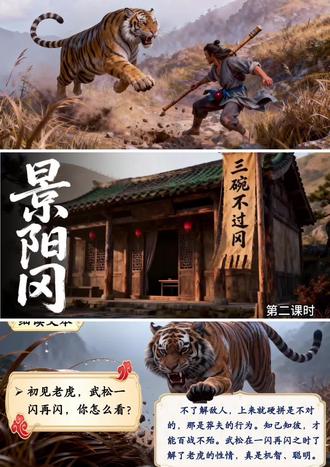 耗时36小时制作这《景阳冈》课件太精彩啦
#武松打虎景阳冈 #景阳冈 #五年级语文 #教案ppt #公开课课件