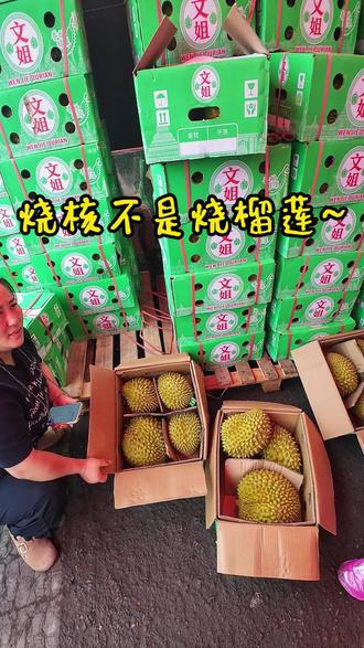 烧核不是sao榴莲,有啥味啊~#榴莲 #榴莲批发 #榴莲批发价 #果联盟 #vlog日常
